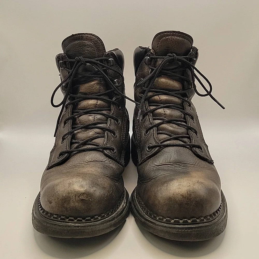 Red Wing 923 Men's 10.5 D Black Work Boots Made USA DynaForce Leather